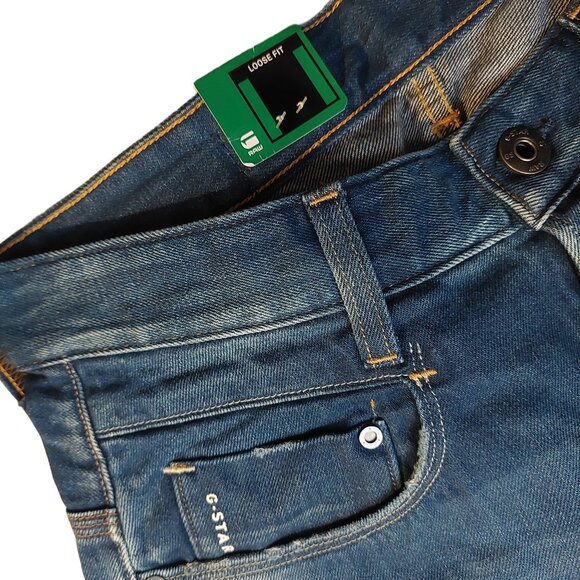 G-Star Raw RADAR Loose Dekay Medium Aged Denim Wide Leg Jeans Sz 29 x 34 NWT - Picture 8 of 12